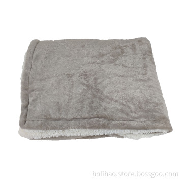 shu velveteen and flannel fleece composite blanket